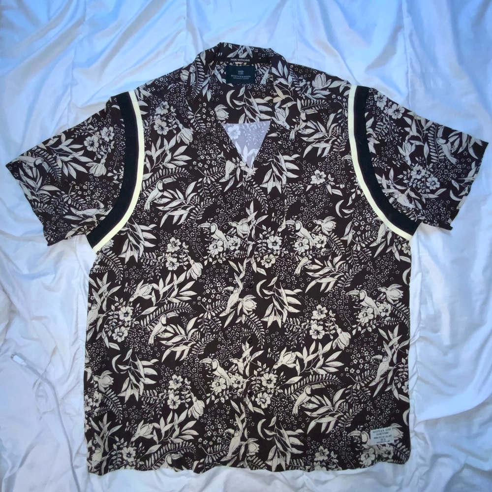 Scotch & Soda men's short sleeves shirt, size XXL, 100% Viscose, NWOT,never worn